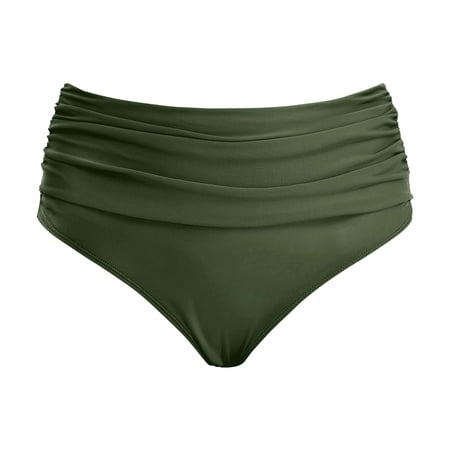 RMGVDSD Swimsuit Shorts for Girls Solid Color High Waist Swim Bottoms Bikini Swimming Shorts Comfortable Bathing Suit Vacation Beach Swimwear 7-8 Years