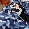 thumbnail image 4 of Castle Fairy Black Blue Camo Twin Bedding Sets 7-Piece for Children Teens Adults,Vintage Camouflage Bedding Comforter Set Microfiber,Abstract Geometric Breathable Sheet Sets,Super Cozy Room Decor, 4 of 8