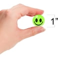 thumbnail image 3 of ArtCreativity Smiley Face Glow in the Dark Bouncy Balls for Kids, Green, 36 Pack, 3 of 8