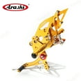 thumbnail image 3 of Arashi (Version 2.0) Adjustable Rearsets for Kawasaki Ninja 300 EX300B ABS / EX300A / EX300 ABS / EX300A / SE 2013 - 2017 Motorcycle Accessories Foot Pegs Footrests Rear Set Gold 2009 2014 2015 2016, 3 of 6