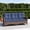 Blue, variant on NestNook 3-Seater Outdoor Patio Sofa, Brown PE Wicker Couch, 24.6-Inch Deep Seat, 4.72-Inch Olefin Cushions, Wood-Grain Steel Frame, 900 lb Capacity