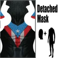 thumbnail image 4 of Halloween hombres araña 2 millas Morales Boricua araña disfraz Zentai Cosplay traje de Spiderman adultos niños traje, 4 of 4