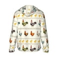 thumbnail image 2 of Picia Funny Chicken Women's Men's UPF 50+ Sun Protection Hoodie Shirt Long Sleeve SPF Fishing Outdoor UV Hiking Lightweight Shirts-XX-Large, 2 of 9