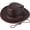 Brown, variant on Cowboy Hats for Men and Women, Leather Outback Wide Brim Rain Cap