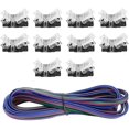 thumbnail image 1 of 10 paquetes de conectores de tira LED Rgb, conexión rápida de tira a cable, B Afortunado Sencillez, 1 of 5