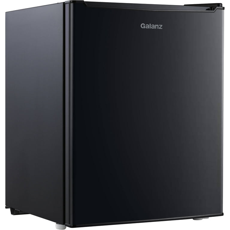 Galanz Single Door Refrigerator, Black, 2.7 cu ft