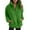 Green, variant on Women's Fall Jackets Corduroy Women Zipper Stand Collar Solid Oversize Short Padded With Pocket Lightweight Jackets