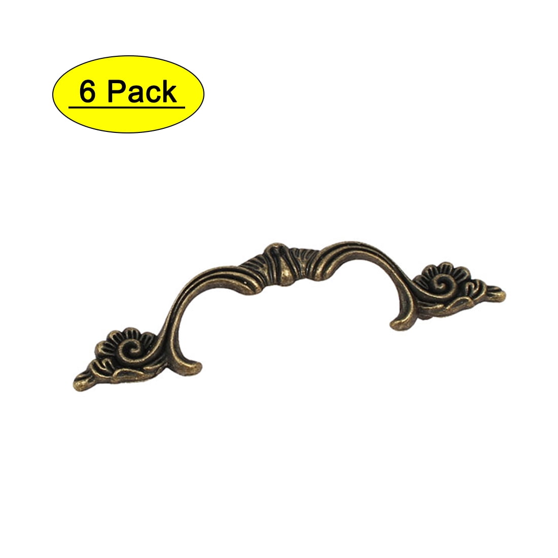 Uxcell Antique Style Cabinet Arch Pull Handle-0.16' Hole Diameter-6 Pack