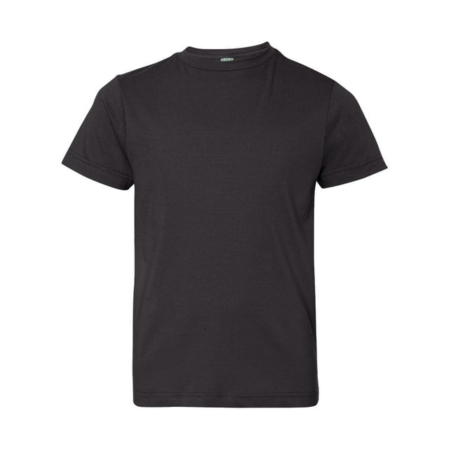 Youth Fine Jersey Tee, XS, Black