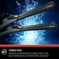 thumbnail image 4 of K&N EDGE Wiper Blades: All Weather Performance, Superior Windshield Contact, Streak-Free Wipe Technology: 24"/24" (Pack of 2), 4 of 7