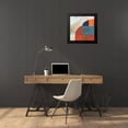 thumbnail image 4 of Cartissi 20x20 Black Modern Framed Museum Art Print Titled - Blue Orange III, 4 of 5