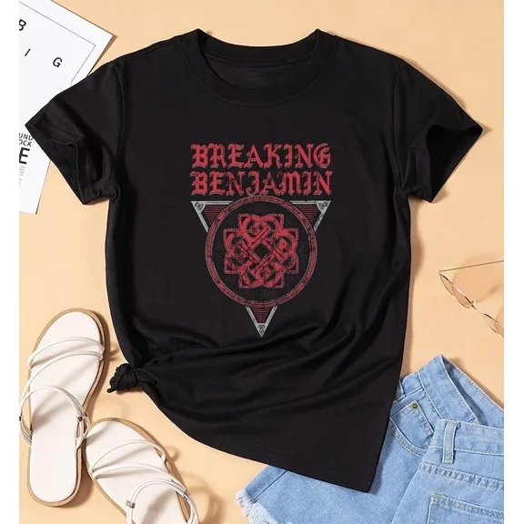 Breaking Benjamin 90s Vintage Band 2025 Concert Tour Rock Unisex T-Shirt ,up to size 5XL