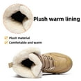 thumbnail image 2 of Men's Snow Boots Waterproof Casual Comfortable Warm Booties Fur Lined High Top Light Weight Hiking Outdoor Walking Boots Black 10.5 US, 2 of 7