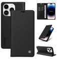thumbnail image 2 of Funda para iPhone 15 Pro Estuche de Cuero PU Tipo Cartera con Ranuras para Tarjetas y Cierre Magnético, 2 of 5