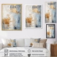thumbnail image 4 of Designart "Nordic Gold And Beige Elegance IV" Scandinavian Floater Framed Canvas Prints, 4 of 5