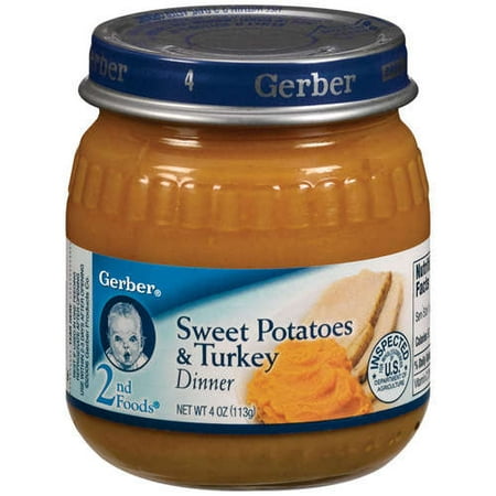Gerber Gerber 2nd Foods Sweet Potatoes & Turkey Dinner, 4 oz - Walmart.com