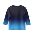 thumbnail image 3 of Kids Girls T Shirts Casual Printed Flowers Long Sleeve Tee Crewneck Color Block Cute Spring Fall Blouses Tops Slim Fit Tshirt, 3 of 5