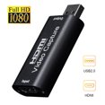 thumbnail image 1 of Muyoka Tarjeta de captura, tarjeta de captura de video 4K USB 3.0 1080P 60fps Dispositivo de captura de audio y video HDMI Convertidor de video portátil Adaptador de captura de juegos para transmisión Muyoka Hogar, 1 of 7