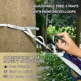 thumbnail image 3 of Hanging Hammock Portable Travel Camping For Outdooor Beach Camping Hiking Mushrooms & Stars Colorful, 3 of 8