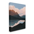 thumbnail image 3 of Stupell Industries Mountain Range River Canoe Cloudy Wilderness Birds Canvas Wall Art, 24 x 30, Design by Abi Hall, 3 of 5