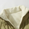 thumbnail image 4 of Xzbqbs Mens Sherpa Jacket Fleece Lined Casual Parkas Outwear Coat Windbreaker Thickened Interior Winter Warm Jacket for Men, 4 of 6