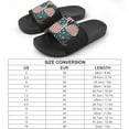 thumbnail image 2 of GZHJMY Stylish Slides for Women Men, Modern American Skull Like The American Flag Soft Flexible Slip-on Sandals Slippers, 2 of 7