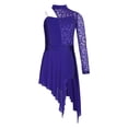 thumbnail image 3 of inlzdz Girls Lyrical Dance Costume Ballet Dance Leotard Dress Ballroom Modern Contemporary Dancewear Purple 14, 3 of 7