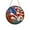 as show-03, variant on karymi Acrylic Patriotic Round Shaped Door Hanging Ornament for 4th of July Independence Day Decorations Red White Blue Star Flag Sign for Front Door Wall Window Porch Holiday Decor Outdoor Decor