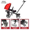 thumbnail image 4 of Carriola tipo Triciclo para Niños Asiento Giratorio 360 JOYKOO Reclinable Luz Sonido Rojo, 4 of 7
