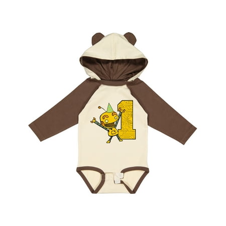 

Inktastic Robot 1st Birthday Gift Baby Boy or Baby Girl Long Sleeve Bodysuit