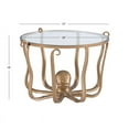 thumbnail image 3 of Linon Olivia Octopus Metal and Glass Coffee Table in Gold, 3 of 10