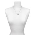 thumbnail image 3 of Delight Jewelry Silvertone White Center Spinner Mother & Daughter Heart Necklaces (Set of 2), 19"+2", 3 of 4