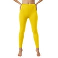 thumbnail image 2 of vigerkar Women's High Waist Leggings Soft 1” Waistband Solid color Yoga Pants - Regular Yellow, L, 2 of 9
