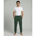 thumbnail image 4 of Real Essentials 3 Pack: Men's Ultra Soft Cotton Pajama Pants - Sleep Lounge PJ Joggers with Pockets (Available in Big & Tall), 4 of 4