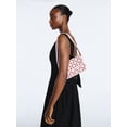 thumbnail image 2 of Scoop Women's Beaded Flap Shoulder Bag, Pink Print, 2 of 7