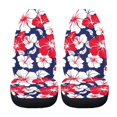 thumbnail image 5 of XYZCANDO Hibiscus Flowers Front Seat Cover Stretchy Anti-Slip Car Seat Covers Interior Car Interior, Easy to Install Protector Truck Vehicle, 5 of 10