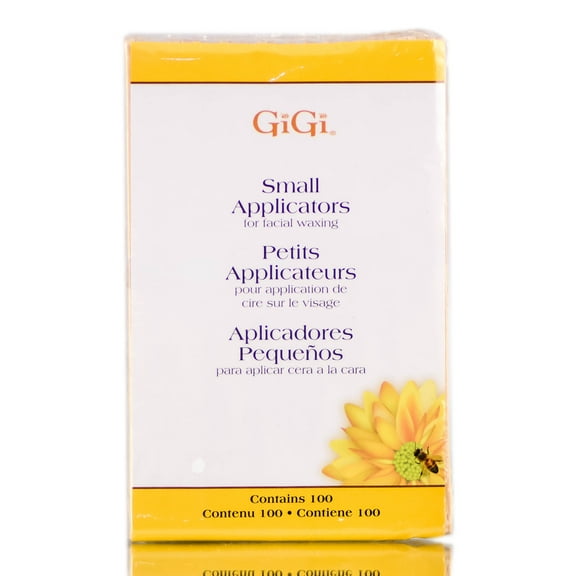 Gigi Small Applicators Facial Waxing - 100 pc - Pack of 1 with Sleek Comb