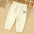 thumbnail image 2 of WRKEKC Boys and Girls Ribbed Knit Jogger Pants Elastic Waist Printed Casual Soft Trousers for Baby 6 Months-3 Years, 2 of 9