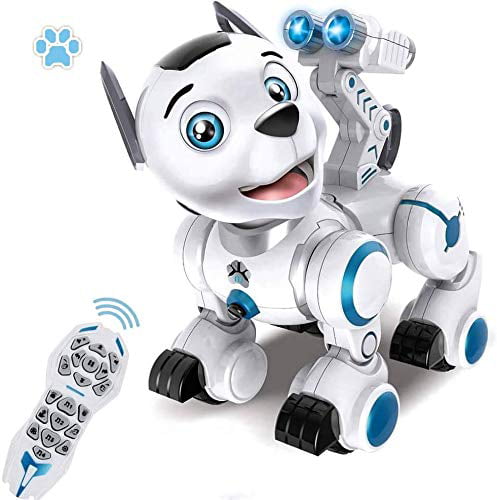 RC Robot Dog Electronic Pets Interactive Intelligent Walk Sing Dance Programmable Robot Puppy Toys for Kids Toddler Birthday Gift WomToy Remote Control Robotic Dog