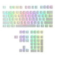 thumbnail image 1 of TFixol PBT Pudding Key Caps 108 Keys PBT Thickened Two-color Key Cap Set OEM Height for Mechanical Keyboard White(Only Keycaps), 1 of 6