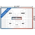thumbnail image 3 of Collegiate - 68 Team Bracket Wall Poster with Push Pins, 14.725" x 22.375", 3 of 4