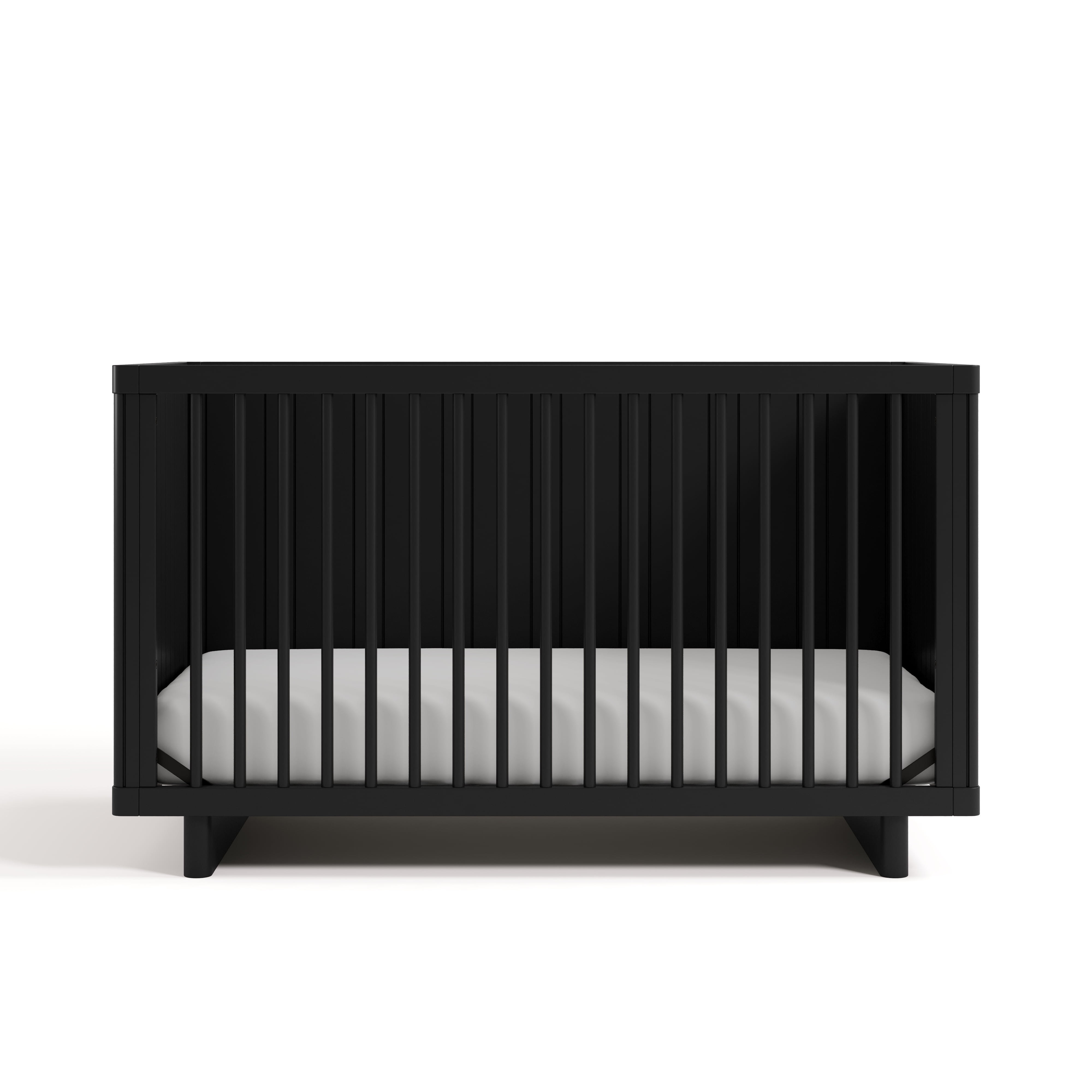 Art of Nursery by Storkcraft Kyoto Deluxe Convertible Crib with Bonus Toddler Guardrail, Black