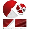 thumbnail image 5 of SKYSONIC Solid Color Christmas Tree Skirt Home Decoration Large Round Christmas Tree Skirt for Holiday Party Home Christmas Day Ornaments 47.2 Inch, 5 of 6