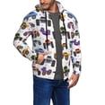 thumbnail image 3 of Zip Up Hoodies for Men - Cartoon Monster Trucks1 Long Sleeve Comfrt Men'S Fashion Hoodies & Sweatshirts, Jackets for Men Hoodies Pullover Clothing Clothes with Pouch, 3 of 5
