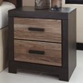 thumbnail image 1 of Signature Design by Ashley Harlinton 2 Drawer Night Stand, Warm Gray, Charcoal, 1 of 3