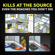 Raid Double Control Roach Bait, Kills Cockroaches and Bugs, 8 Large Bait Stations