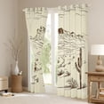thumbnail image 3 of Manfei Western Cactus Curtains Pack of 2 (42x84 Each) for Teen, Rustic Horse Curtains Blackout, Tribal Cowgirl Cowboy Bedroom Curtains, Curtains Blackout Home Decor, 3 of 6