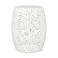 thumbnail image 4 of GDF Studio Holt Outdoor Metal Side Table, White, 4 of 7