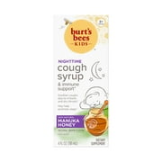 Burt,S Bees Kids Nighttime Cough Syrup And Immune Support, Natural Grape Flavor, Dietary Supplement, 4 Fl Oz