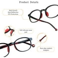 thumbnail image 3 of LifeArt Kid Blue Light Blocking Glasses, Filter 85% of Harmful Blue Light, Anti Eyestrain and Blurry, Computer Glasses(Black Red), 3 of 7